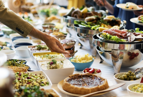 豊富なフードコート