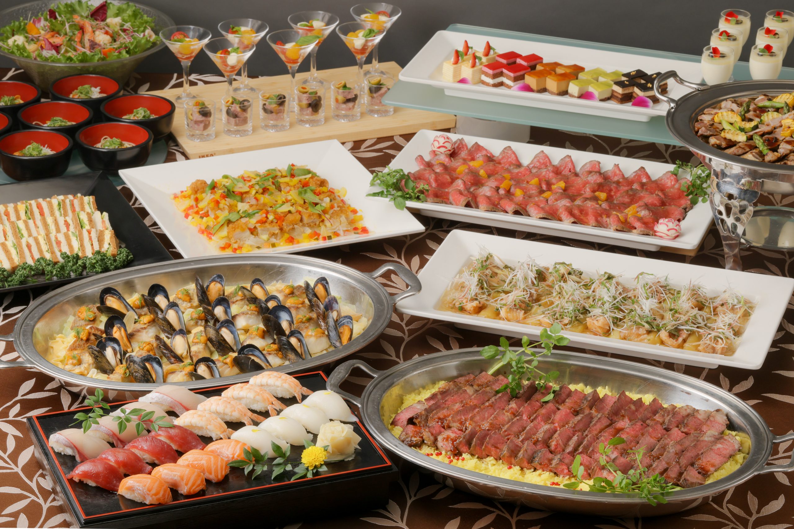 パーティービュッフェ5,500円メニュー14品