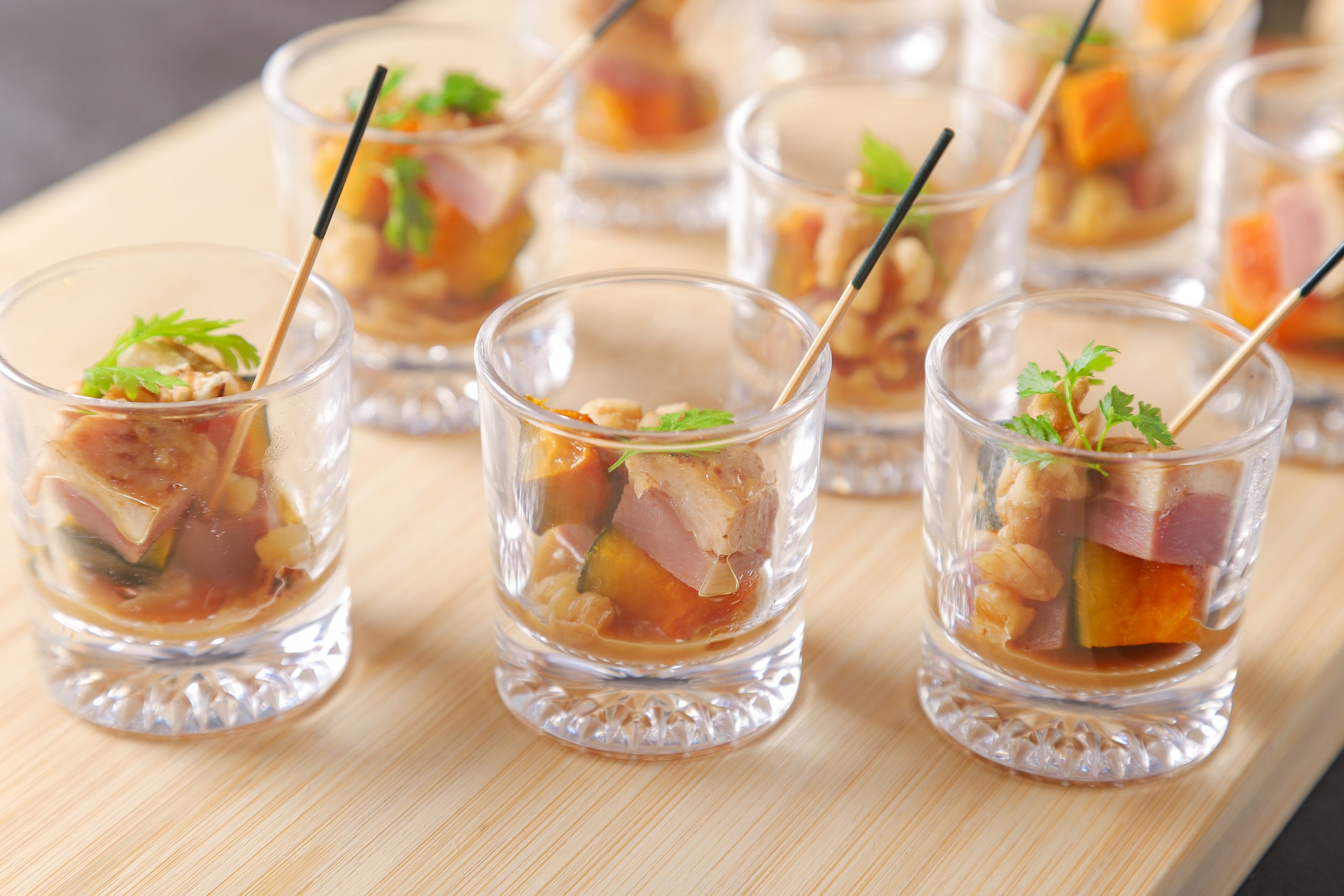 合鴨の山椒煮と南瓜のロースト